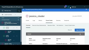 PowerHA SMUI demo - Start a resource group