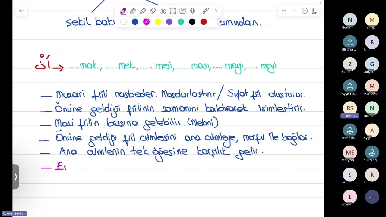 Muzaride Mansubluk Edatları(34.Ders)  #keşfet #arapca #muzari #nasb