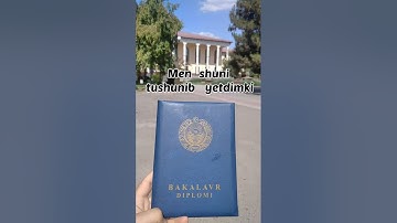 DIPLOM - Bu haqiqatni anglashimga 4 yil kerak bo