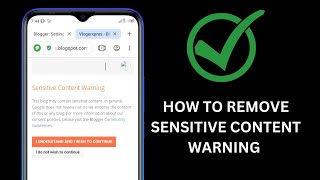 Sensitive Content Blogger Warning 2023