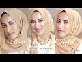 5 everyday hijab styles tutorial  simplyjaserah