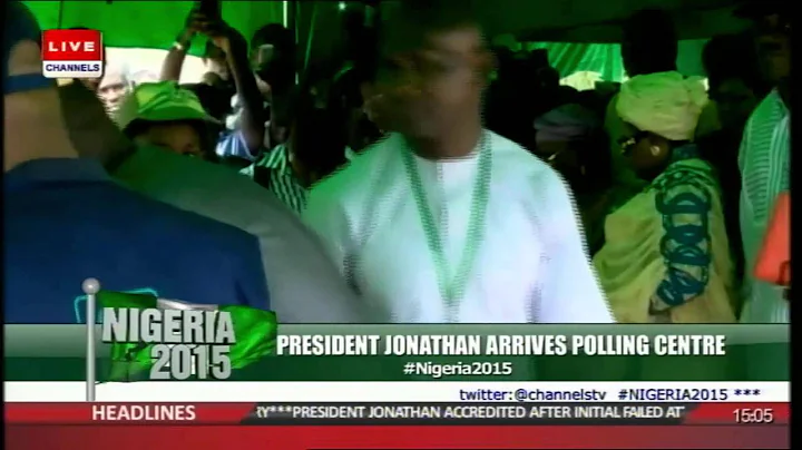 President Jonathan, First Lady Cast Votes Finally