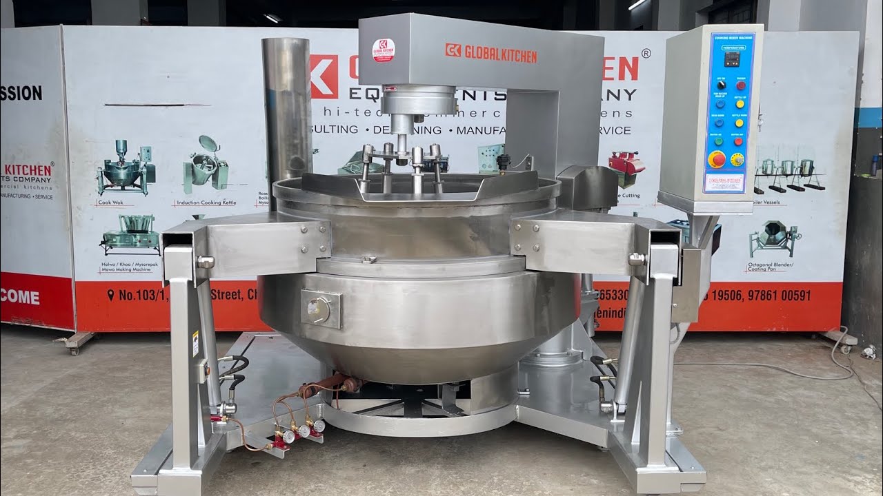 Multipurpose cooking wok mixer machine by global kitchen equipment