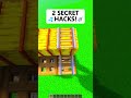 2 SECRET💦HACKS!🚿 (PASSO BEM SOLTO) in Minecraft! #shorts