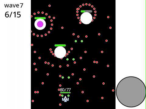 弾幕シューティング作った(続きは実際に遊んでみて!!)