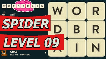 WordBrain Spider Level 9 Answer (Android/IOS)