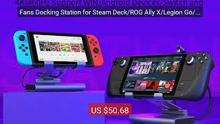 Fans Docking Station for Steam Deck/ROG Ally X/Legion Go/MSI C... — Hot Deal 2026 | Limited Offer!