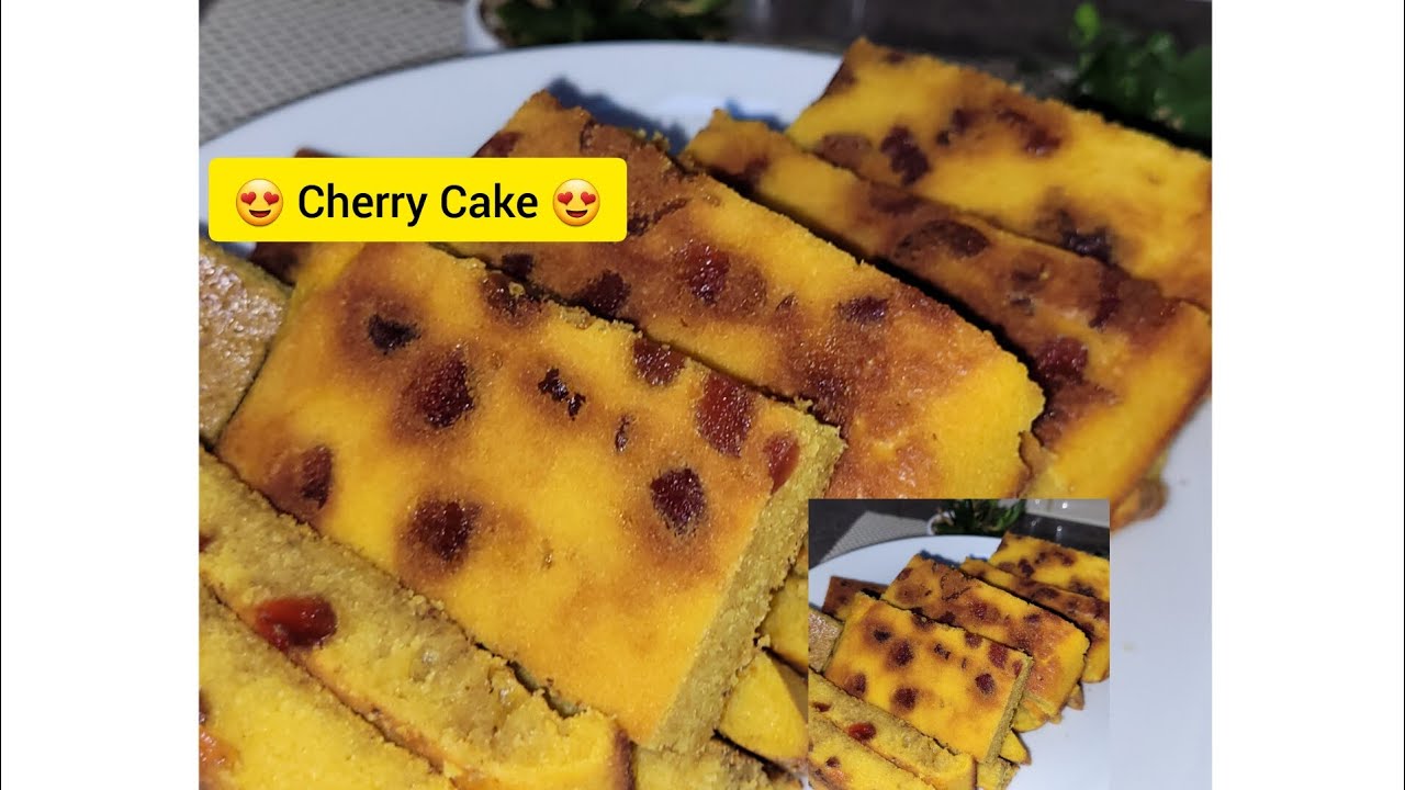 Cherry tea Cake  Quick and Easy to Make Cherry Cake at Home !!!!!