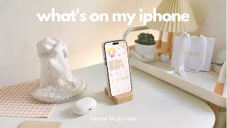 what's on my iphone 14 pro max? ✿ | useful apps, cute accessories, ios16 set up + customization ♡