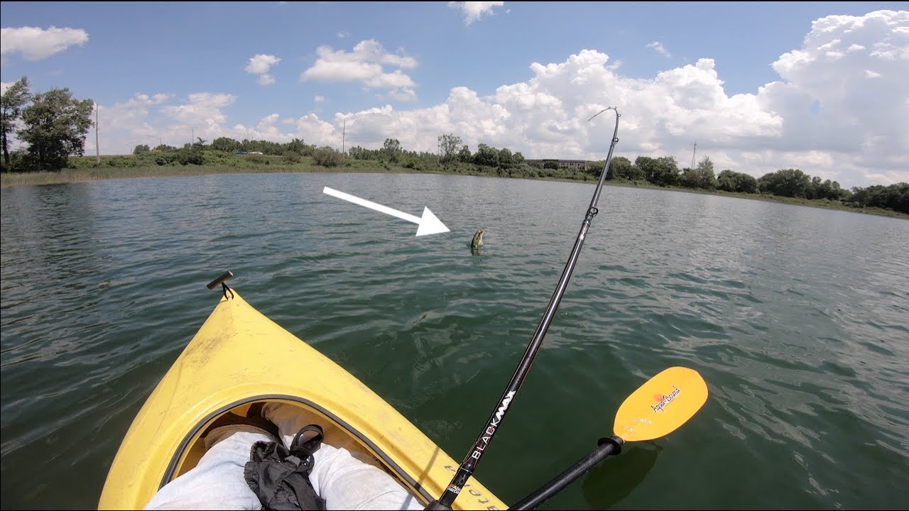 Fishing CLEAR Lake for Deep Indiana Largemouth BASS!!! YouTube