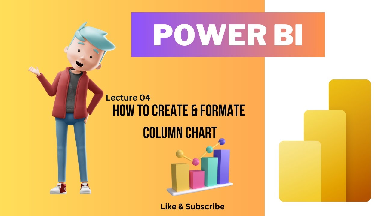 Formatting Column Chart in Power Bi | How to Create Column Chart in ...