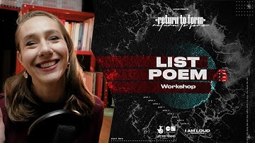 How to Write a List Poem || Return to Form ||