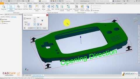 Inventor 2020 Mold Design Tutorial #18  | Core  & Cavity