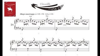 F.ブルグミュラー《25の練習曲》第24番「つばめ」 【楽譜動画】