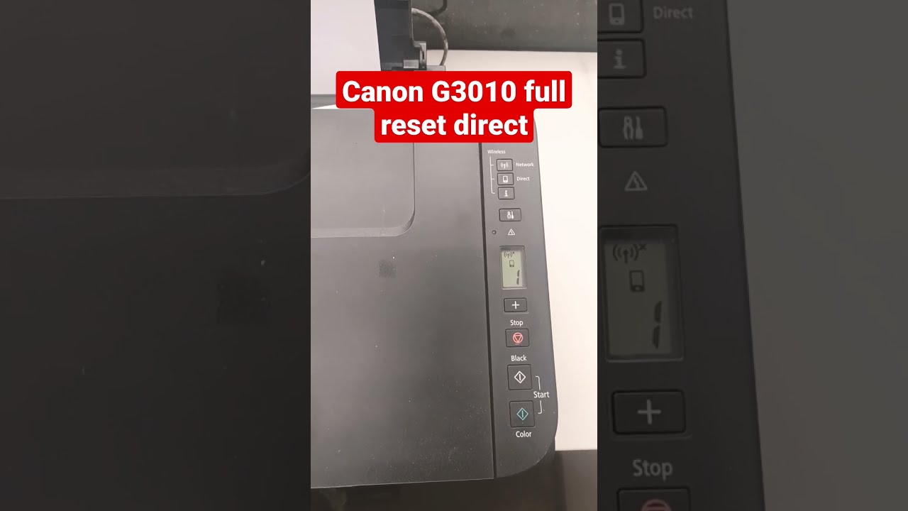 Canon G3010 G2010 Full Reset Direct