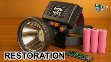 Restoring a Thrown-Away Flashlight – Added Battery, Charger Board & Power Switch
