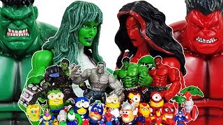Thanos is attacking the Avengers! She-Hulk Go~! Spider-Man, Iron Man, Hulk, Thor, Captain America