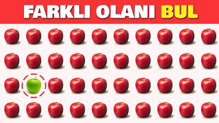 Farklı Olanı Bul - 3 Seviye |🍔🍕🍩 Kolay, Orta, Zor - 40 Bölüm + BONUS