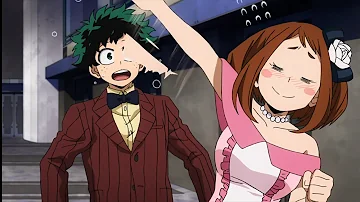 uraraka blushing moment ❤️ || party outfits 🥰 || my hero academia