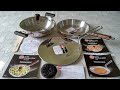 Unboxing Hawkins 3-pc Tri-ply stainless Steel Cookware Set: TriPly Trinity Set SSET1 Demo & Review