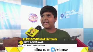 Students exhibit projects, build robots, fly drones at IIT Madras's tech fest