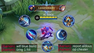 ALDOUS BLUE BUILD | ENEMY LAUGH AT MY BUILD!! 1 SHOT EVERYTHING!!!