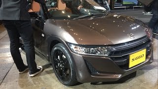 ホンダ S660 ブルーノレザーエディション 実車見てきたよ！かなり大人の雰囲気だよ HONDA S660 Bruno Leather Edition Tokyo Auto Salon 2017