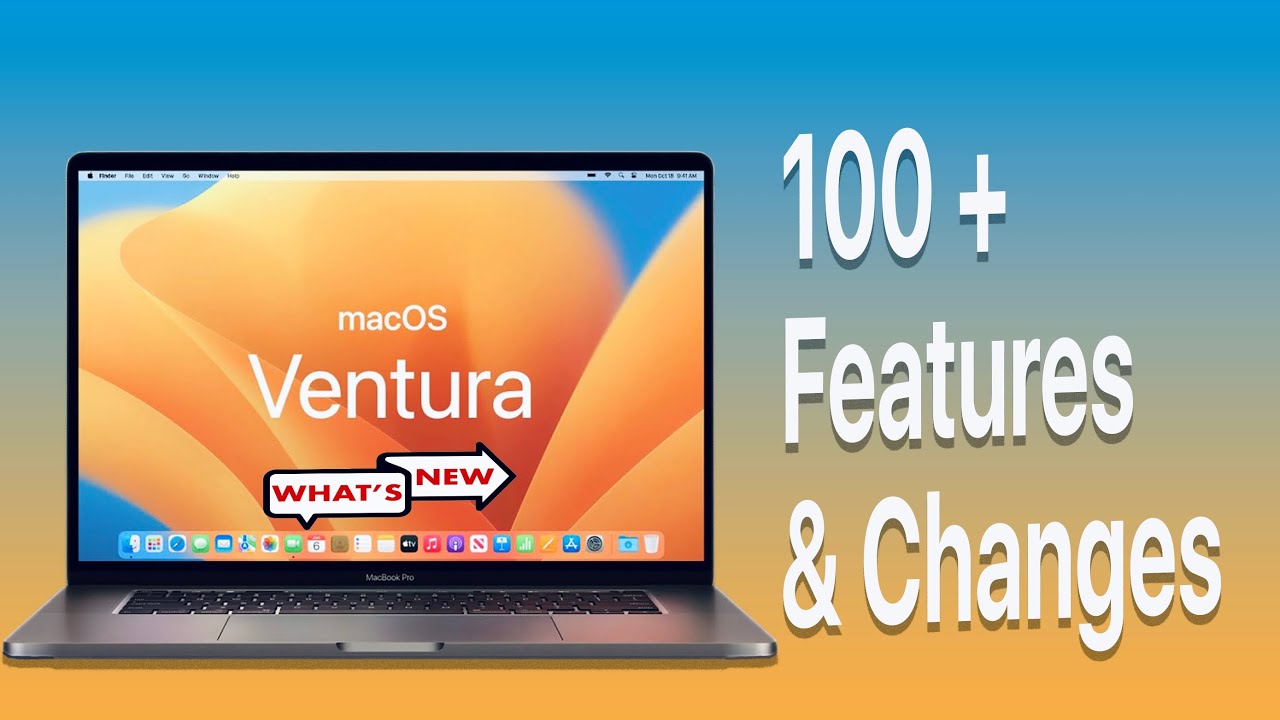Macos 13 ventura is out what s new 100 new features youtube