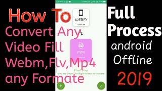 How To Convert Any Video Fill To Any Formate | Offline Android| How to Convert Webm To Mp4 screenshot 2
