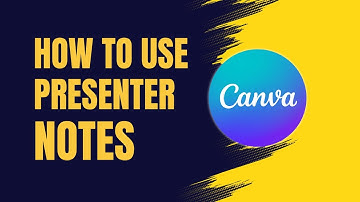 How to Use Presenter Notes in Canva