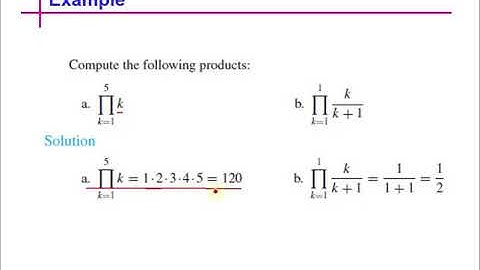 Summation Product And Factorial