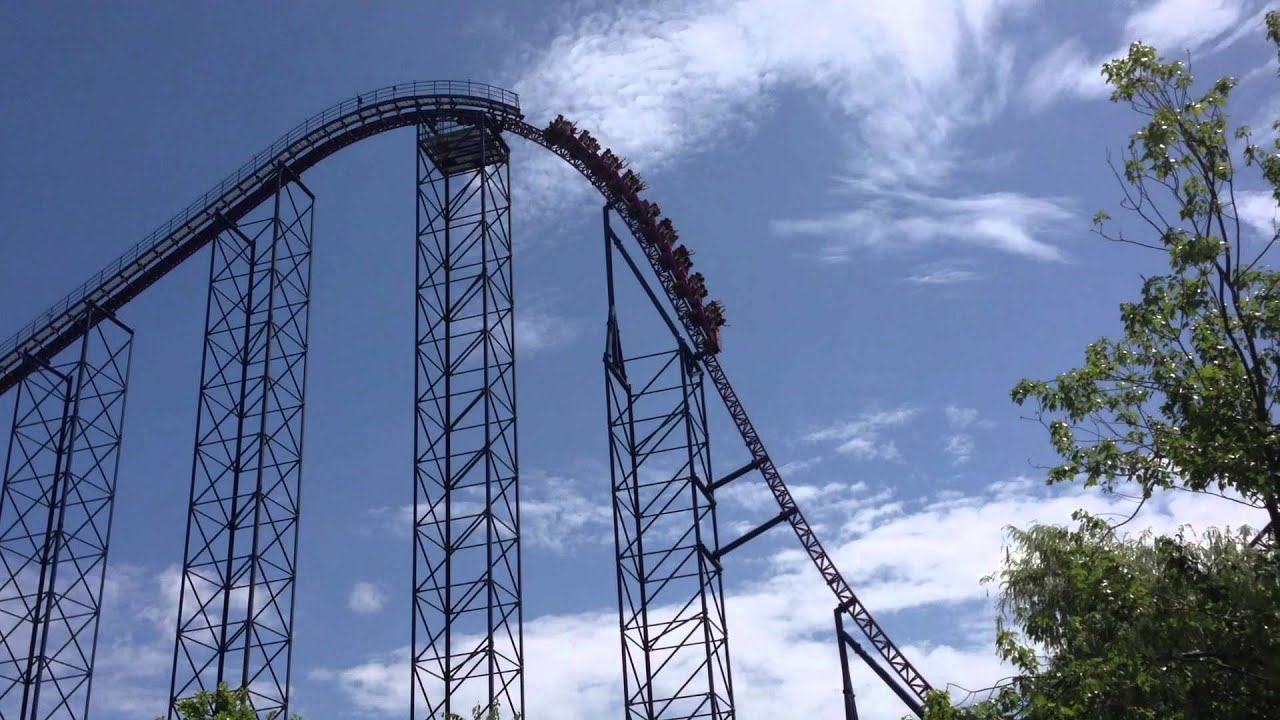 Bizarro roller coaster at Six Flags New England YouTube
