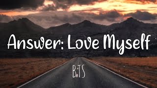 BTS - Answer: Love Myself (Easy Lyrics Video)