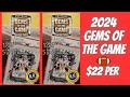 New release  2024 gems of the game football  1 graded card  5 packs 