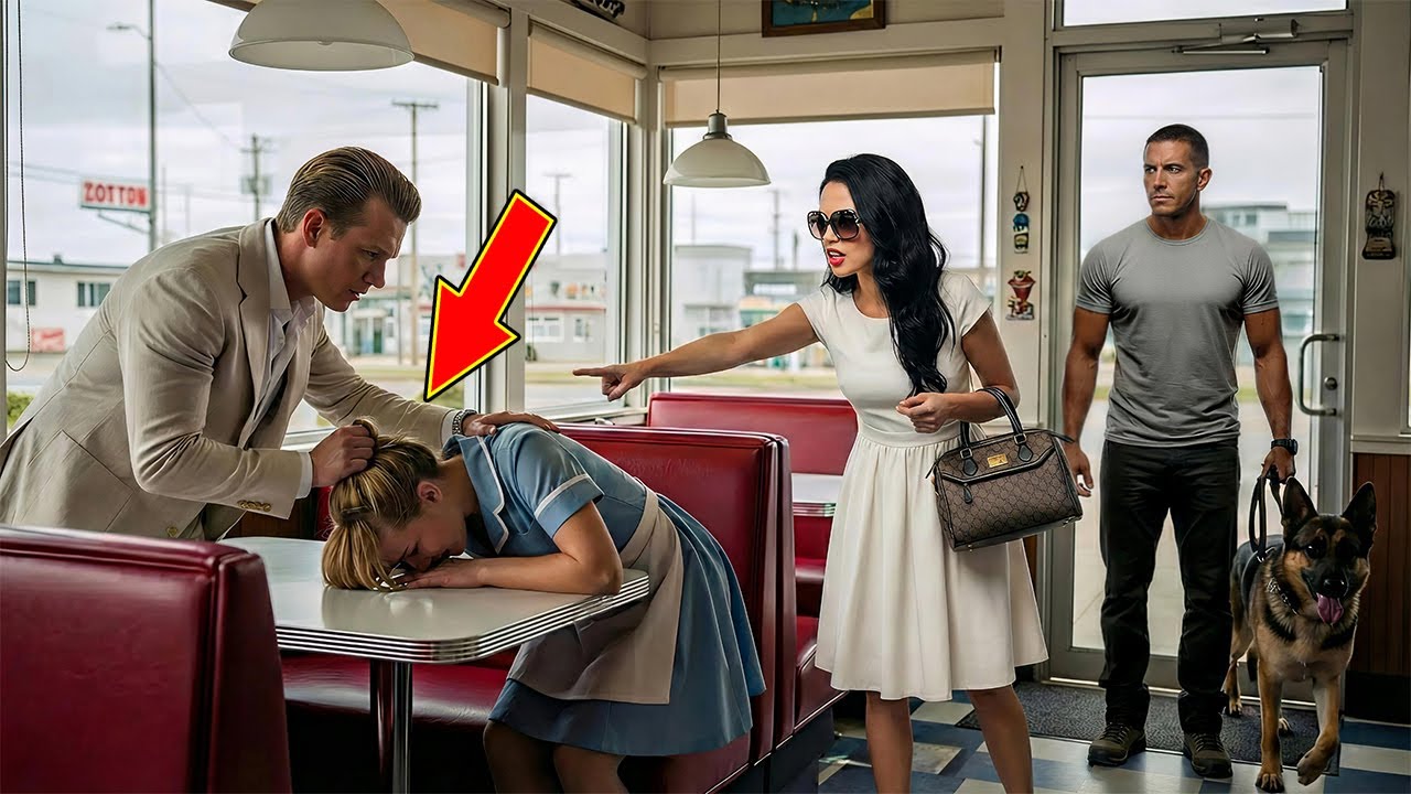 Богатая пара швырнула официантку на стол — затем в зал вошел морской пехотинец со своей служебной...