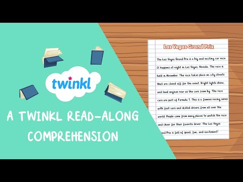Las Vegas Grand Prix Read-Along | Third Grade Reading Comprehension | Twinkl USA