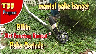 Auto rapi, membuat Mesin pemotong rumput dari gerinda dan baja ringan