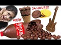 I only ate CHOCOLATES for 24 Hours!! *haayee itnaa meethaa* 🤦‍♀️😛