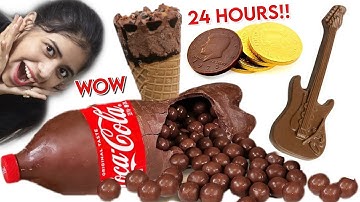 I only ate CHOCOLATES for 24 Hours!! *haayee itnaa meethaa* 🤦‍♀️😛