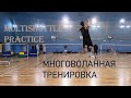 multishuttle practice in badminton| многоволанная тренировка в бадминтоне