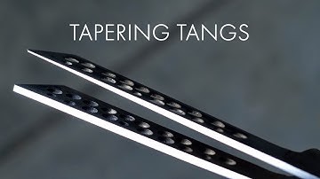 How to taper tangs on a knife and improve the balance.