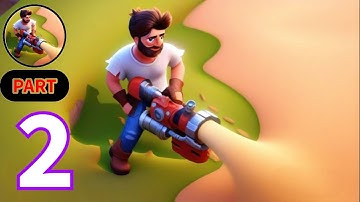 Wasteland Life - Walkthrough Gameplay Part 2 -  Rescue Villagers Android Gameplay