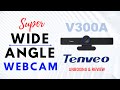 Tenveo 1080p Wide Angle Webcam - V300A  🌟  UNBOXING REVIEW