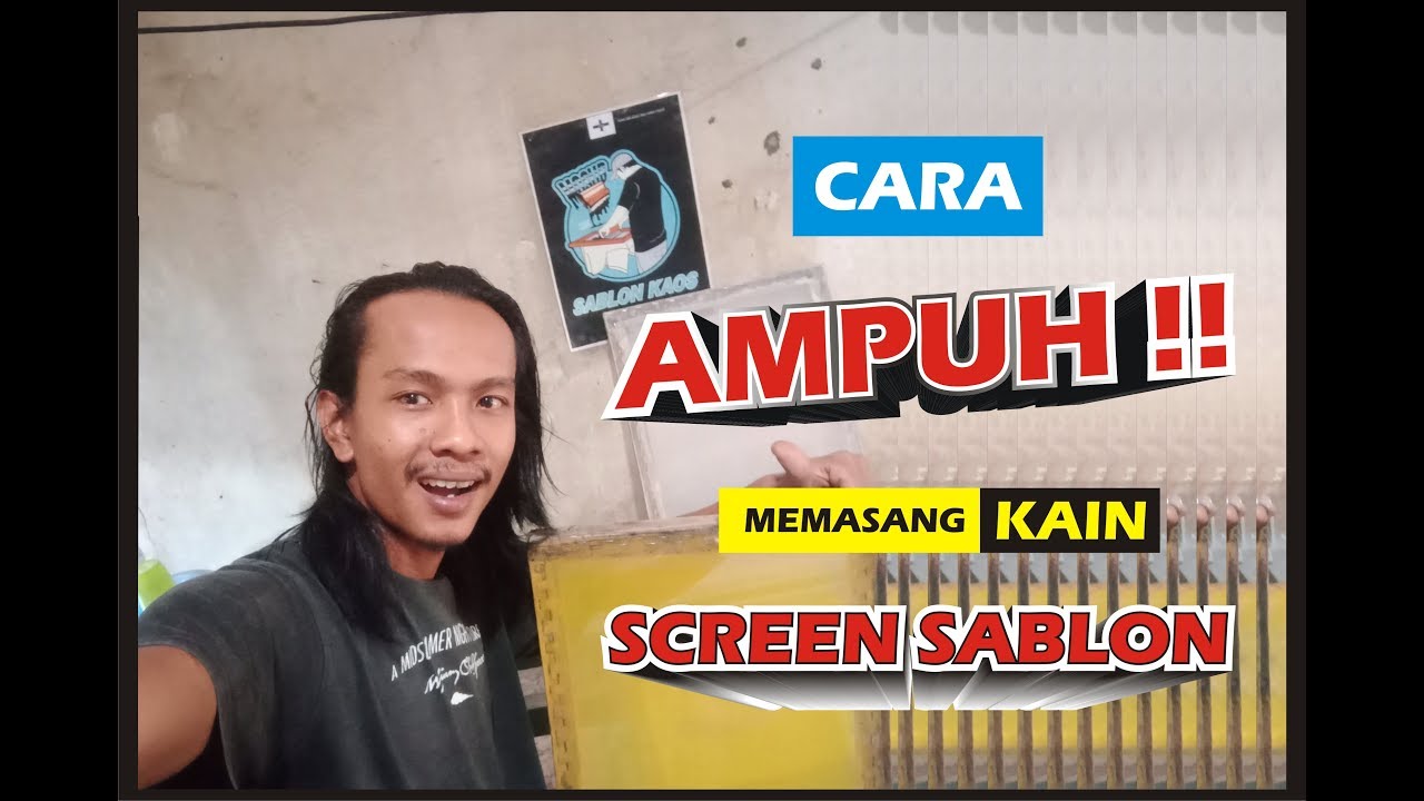  cara  mengganti kain  screen sablon  sendiri YouTube