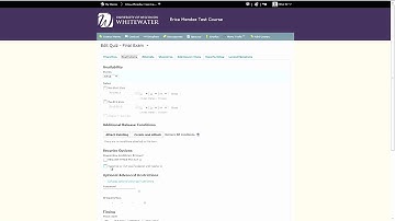 Desire2Learn v10: Quiz Tool & Lockdown Browser