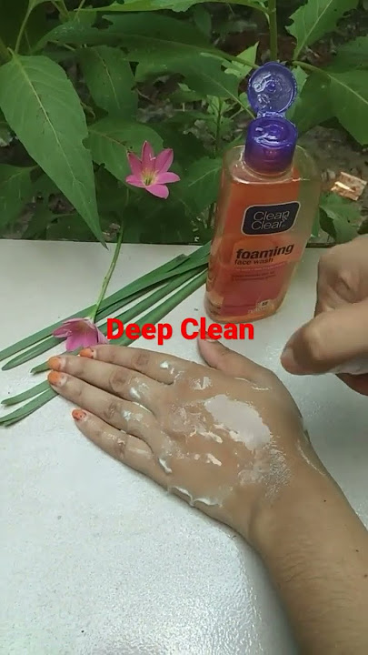 Clean & Clear face wash Review#shortsfeed#shorts#skincare..