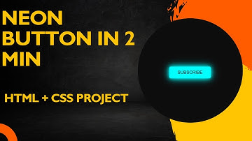 Create a Neon Glowing Button with HTML & CSS | Beginner Frontend Project