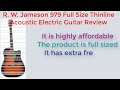 R w jameson 979 full size thinline acoustic electric guitar review