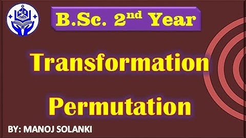 Permutation || Definition and Concept with Question || Group Theory ||  #msmaths #bscmaths #bamaths