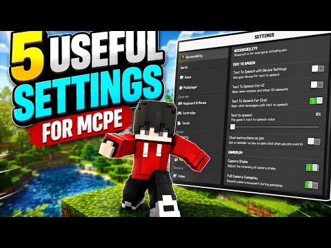 5 USEFUL Settings You NEED to Enable in Minecraft PE 1.26+